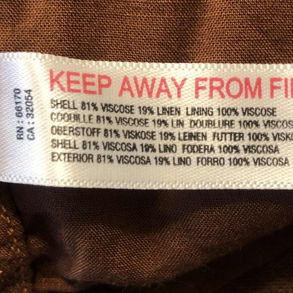 NWT FREE PEOPLE Vintage Summer Midi Dress Button Down Tie Bodice Brownie S - Picture 10 of 11